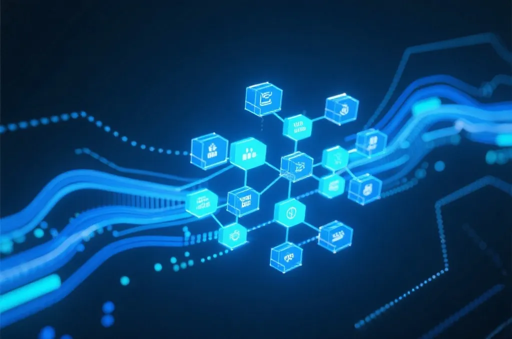 数据结构可视化,蓝色科技风格